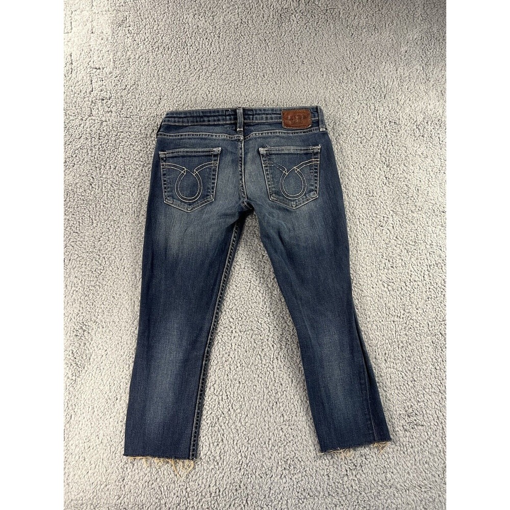 Big Star Jeans Womens 29 Low Rise Cut Off Capri Jenae Denim Pants - Picture 1 of 12